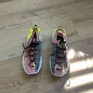 NIKE space hippie 04 lemon venom pink yellow shoes 9